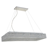 Illusion Modern 12-Light Chandelier - Crystals, Chrome