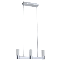 Talon Modern Pendant - 3 Lights, Chrome Finish