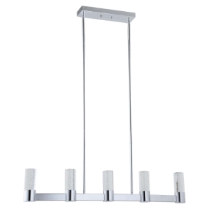 Talon Modern Pendant - 5 Lights, Chrome Finish 