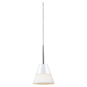 Ivy Mini Pendant - White, Glass and Metal 