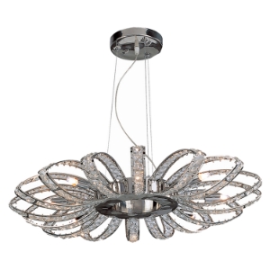 Brilliance 8-Light Crystal Chandelier - Chrome 