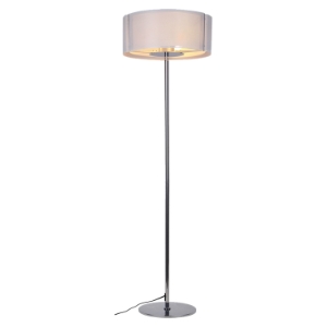 Lynch Modern Floor Lamp - Iron Mesh White 