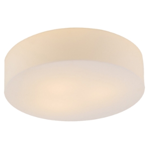 Lynch Opal Flush Mount Ceiling Light - Glass, White 