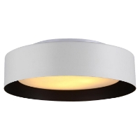 Lynch Flush Mount Ceiling Light - White and Black