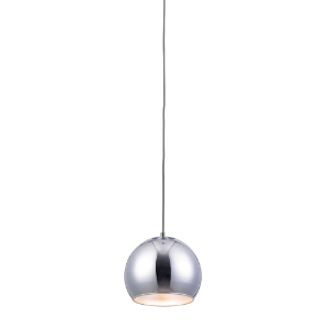 Wade Pendant Light - Round, Metal, Chrome 