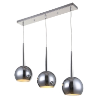Wade Pendant - Chrome, 3 Lights