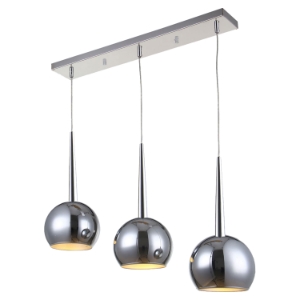 Wade Pendant - Chrome, 3 Lights 