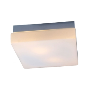 Lynch Ceiling Light - White Glass, Square 