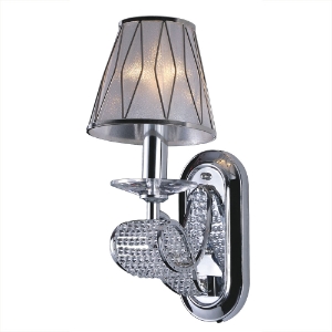 Douglas Wall Light - Crystals, Chrome, Metal 