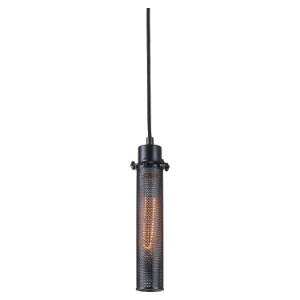 Martel 1 Light Pendant - Black 