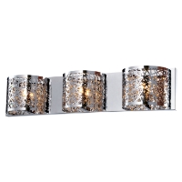 Royal 3-Light Wall Sconce - Chrome, Crystals