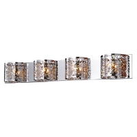 Royal 4-Light Wall Sconce - Chrome, Crystals