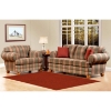 Cedaredge Plaid Sofa - Pine Ridge Green Fabric - CHF-156869-S