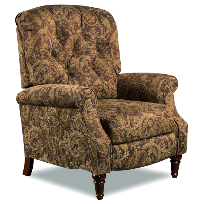 Huntington Traditional Reclining Chair - Alpaca Cumin Fabric | DCG Stores