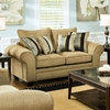 Clearlake Roll Arm Fabric Loveseat - Waverly Suede - CHF-183702-3921