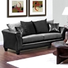 Gamma Modern Sofa - Sierra Graphite Microfiber Cushions - CHF-424170-02-S