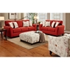 Gloucester Mariner Flame Fabric Loveseat - CHF-FS4801-L