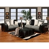 Landon Modern Sofa - Contrast Stitching, Laredo Black - CHF-6303-IS