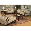 Serta Kelsey Fabric Sofa with Ornate Wood Carvings - CHF-6765011-S-C