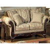 Serta Kelsey Fabric Loveseat with Ornate Wood Carvings - CHF-6765011-L-C