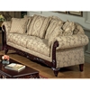 Serta Kelsey Fabric Sofa with Ornate Wood Carvings - CHF-6765011-S-C