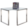3 Pieces Computer Desk - Glass Top, Stainless Steel Base - CI-6931-DSK-3PC