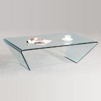 Braden Bent Glass Rectangle Cocktail Table