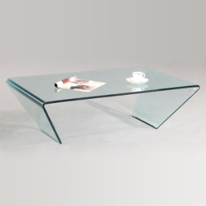 Braden Bent Glass Rectangle Cocktail Table 