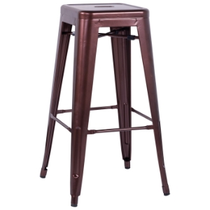 Trent Outdoor Bar Stool - Steel, Stackable 