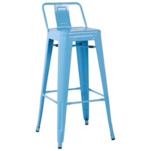 Carlson Low Back Outdoor Bar Stool - Steel 