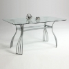 Aileen Rectangular Glass Dining Table - CI-AILEEN-DT
