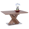 Bethany Dining Table - Extension, Walnut, Brushed Stainless Steel - CI-BETHANY-DT