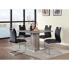 Cantilever Side Chair - Black, Brushed Nickel (Set of 4) - CI-CARINA-SC-BLK