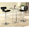 Chambers Contemporary Pub Table - Clear Glass, Chrome - CI-CHAMBERS-CNT