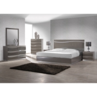 Delhi 4 Pieces Bedroom Set - High Gloss Gray