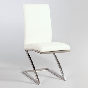 Jade Contemporary Side Chair with Z-Shaped Base 