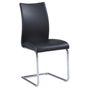 Jane Side Chair - Contour Back, Black (Set of 4) 