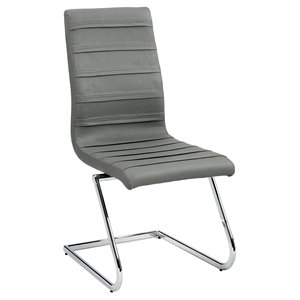 Janet Side Chair - High Back, Brewer Style, Gray (Set of 2) 
