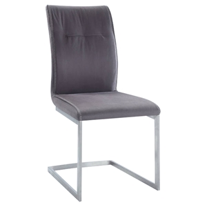 Kalinda Side Chair - Fabric, Gray (Set of 2) 