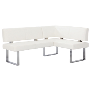 Linden Nook - Faux Leather, Gloss White 