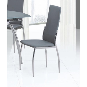 Luna Side Chair - Contour Back, Gray (Set of 4) 