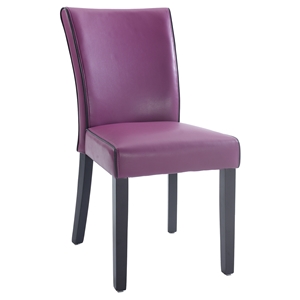 Michelle Parsons Chair - Bonded Leather, Purple (Set of 2) 