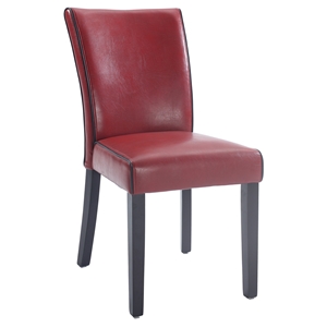 Michelle Parsons Chair - Bonded Leather, Red (Set of 2) 