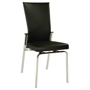 Molly Adjustable Back Dining Chair - Black 