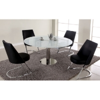 Tami 5 Piece Contemporary Dining Set - Expanding Table Top