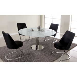 Tami 5 Piece Contemporary Dining Set - Expanding Table Top 