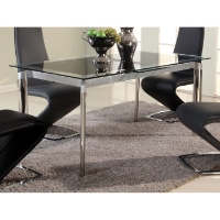 Tara Extending Dining Table - Rectangular Glass Top