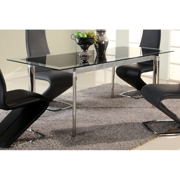 Tara Table Tara Extending Dining Table - Rectangular Glass Top | DCG Stores