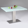 Tatiana Extending Dining Table - White Frosted Glass - CI-TATIANA-DT