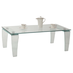 Vera Rectangular Cocktail Table - Clear 